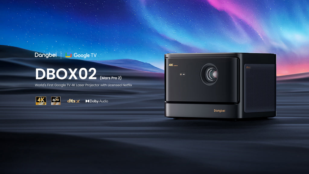 Dangbei to Unveil DBOX02 (Mars Pro 2): World's First Google TV 4K Laser Projector with Licensed Netflix