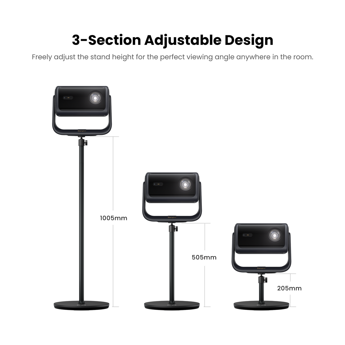 Dangbei 360° Adjustable Projector Floor Stand - Universal Height