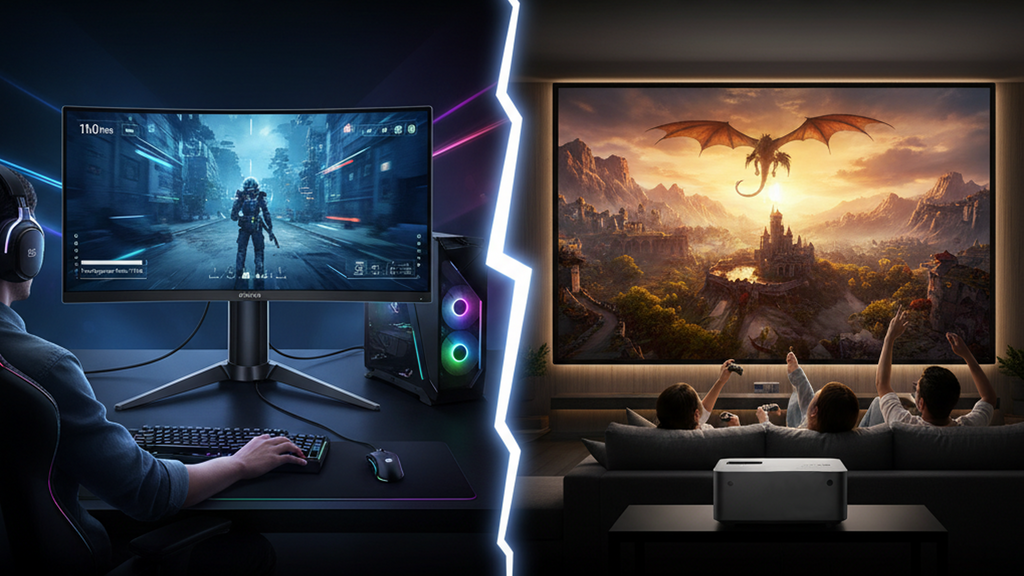 Projector vs. Monitor: Which Is Better for Gaming?
