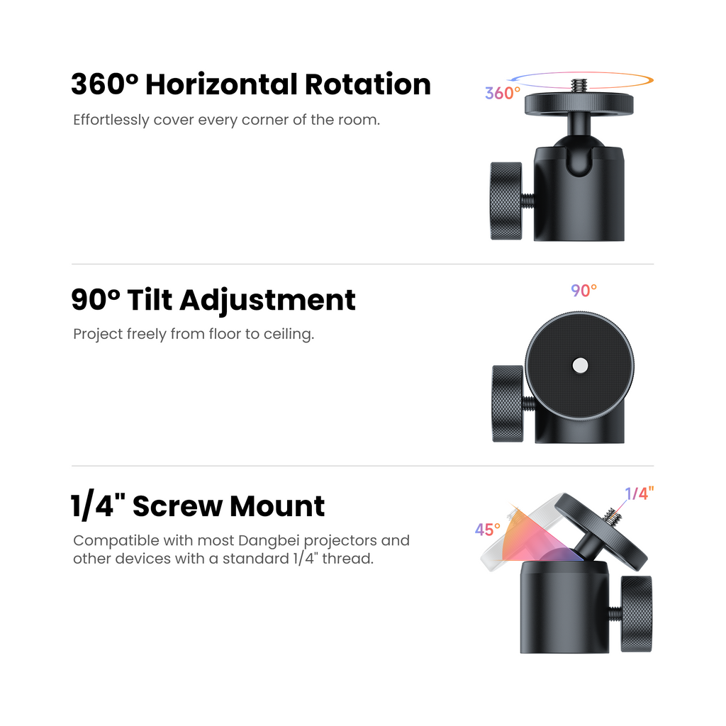 Dangbei 360° Adjustable Projector Floor Stand - Universal Height
