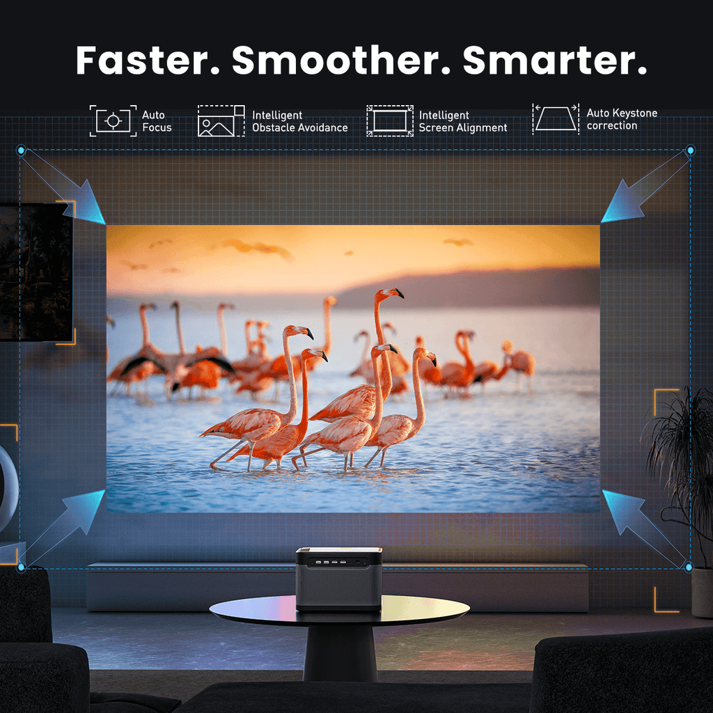 Dangbei Mars 1080p Full HD Projector, 2100 ISO Lumens Movie  Projector, Native Licensed Netflix, Dual 10W Dolby Audio Speakers, Auto  Focus, Auto Keystone Correction, Screen Fit, Obstacle Avoidance :  Electronics