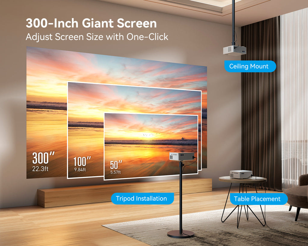 【美品】Dangbei Emotn N1 Projector Emotn N1 Netflix-Certified Smart Projector with Built-in Bluetooth