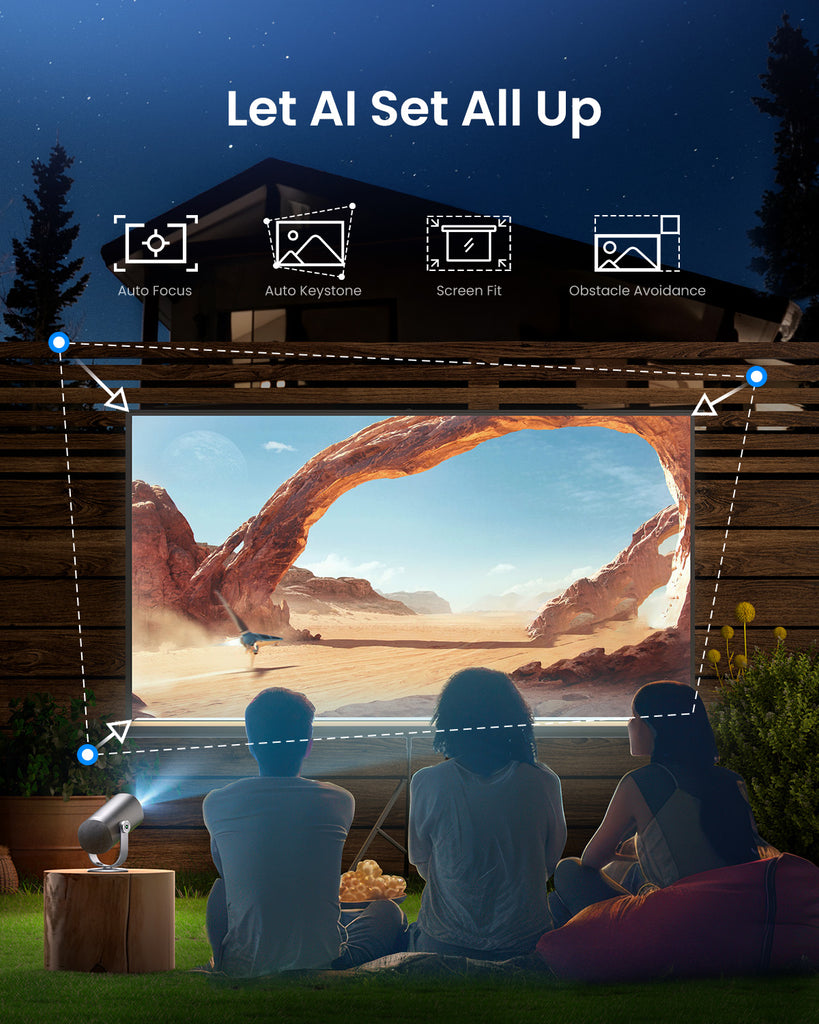 Dangbei Freedo Portable Projector for Outdoor Movie Night | Dangbei US