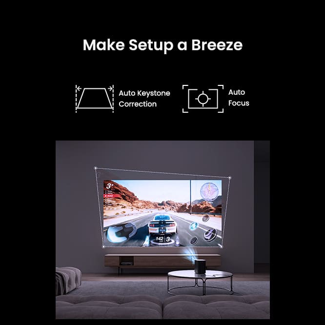 Emotn N1 Netflix-Certified Smart Projector with Built-in Bluetooth